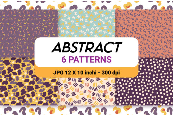 Abstract Digital Paper Pattern Bundle