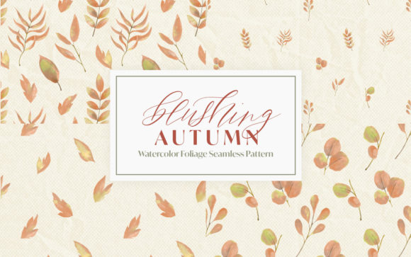 Blushing Autumn - Watercolor Pattern