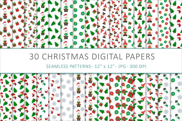 Christmas Digital Papers: Creative and Versatile Design Resources