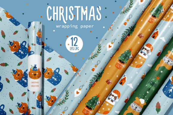 Christmas Wrapping Paper. Holiday Print: A Creative Solution for Your Festive Needs