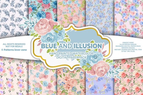 Floral Watercolor Seamless Pattern Vol 15: A Versatile Design Resource for Creators