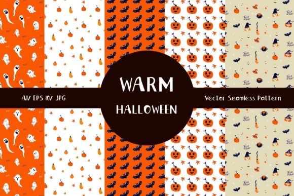 Halloween Warm Pattern Collection: A Creative Resource for Designers and Artists
