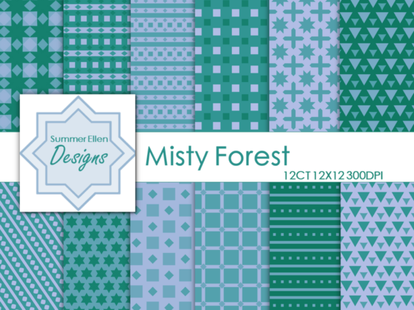 Misty Forest Seamless Digital Paper: A Versatile Design Resource for Modern Creatives