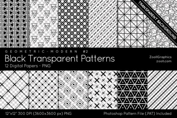 Modern Black Transparent Digital Paper