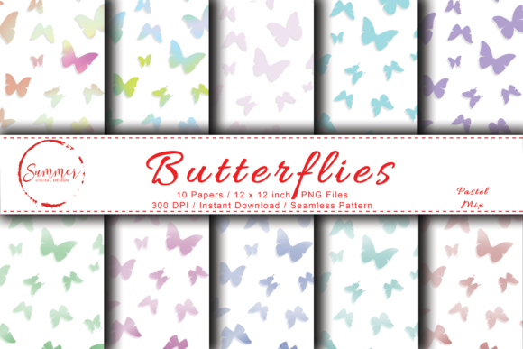 Pastel Unicorn Butterflies: A Delightful Addition to Your Creative Workflow