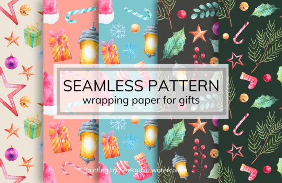 Seamless Pattern for Gift Wrapping Paper